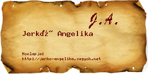 Jerkó Angelika névjegykártya